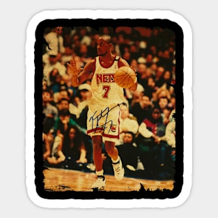 Kenny Anderson - Vintage Design Of Basketball Sticker